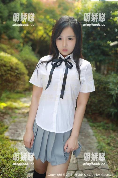 MFStar模范学院 - 校服时光，赵小米Kitty的高清图册，果然老天不眷顾没有车接，但精神上算拯救有了！